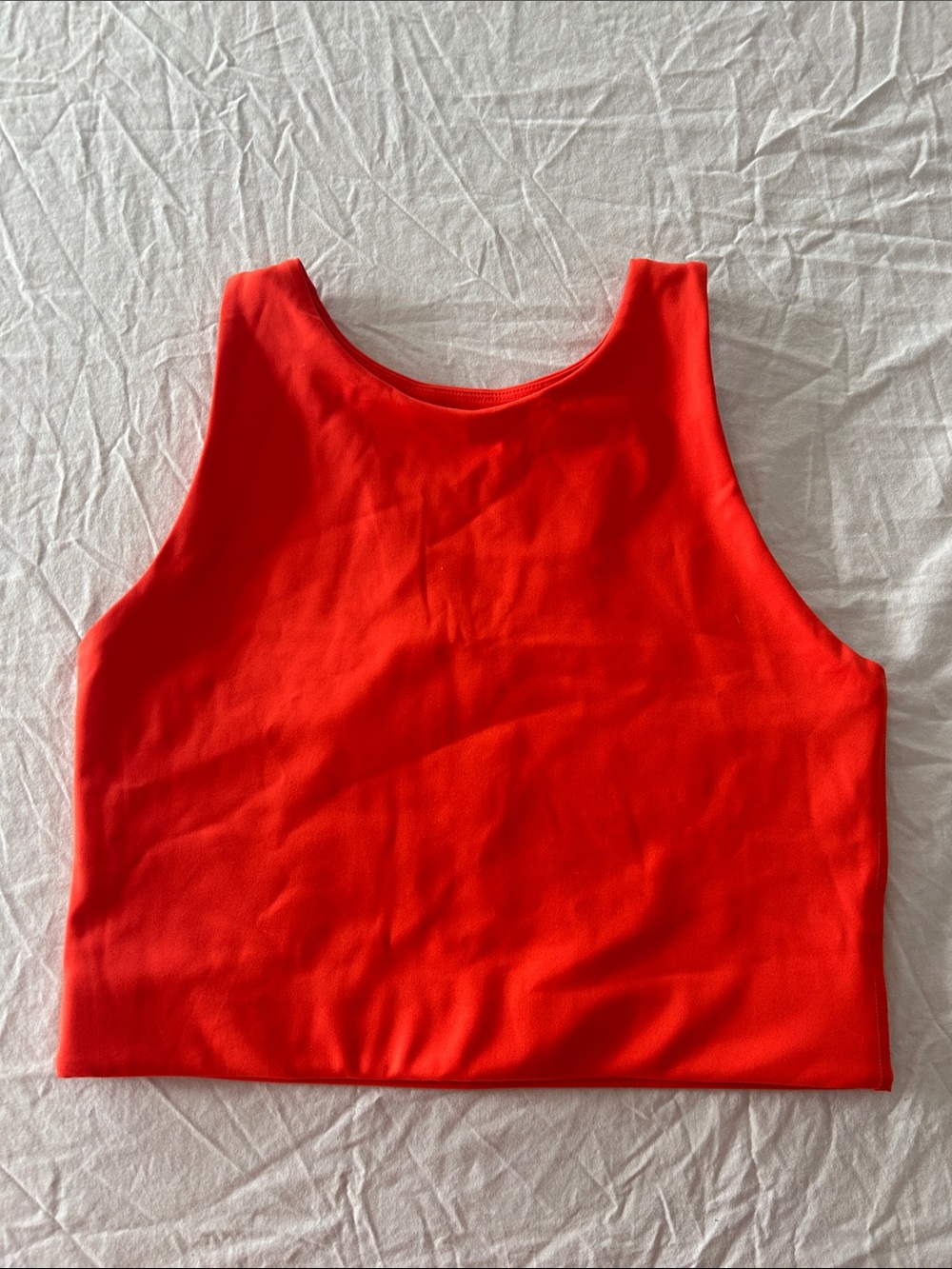 girlfriend collective Bright Red Cropped Tank